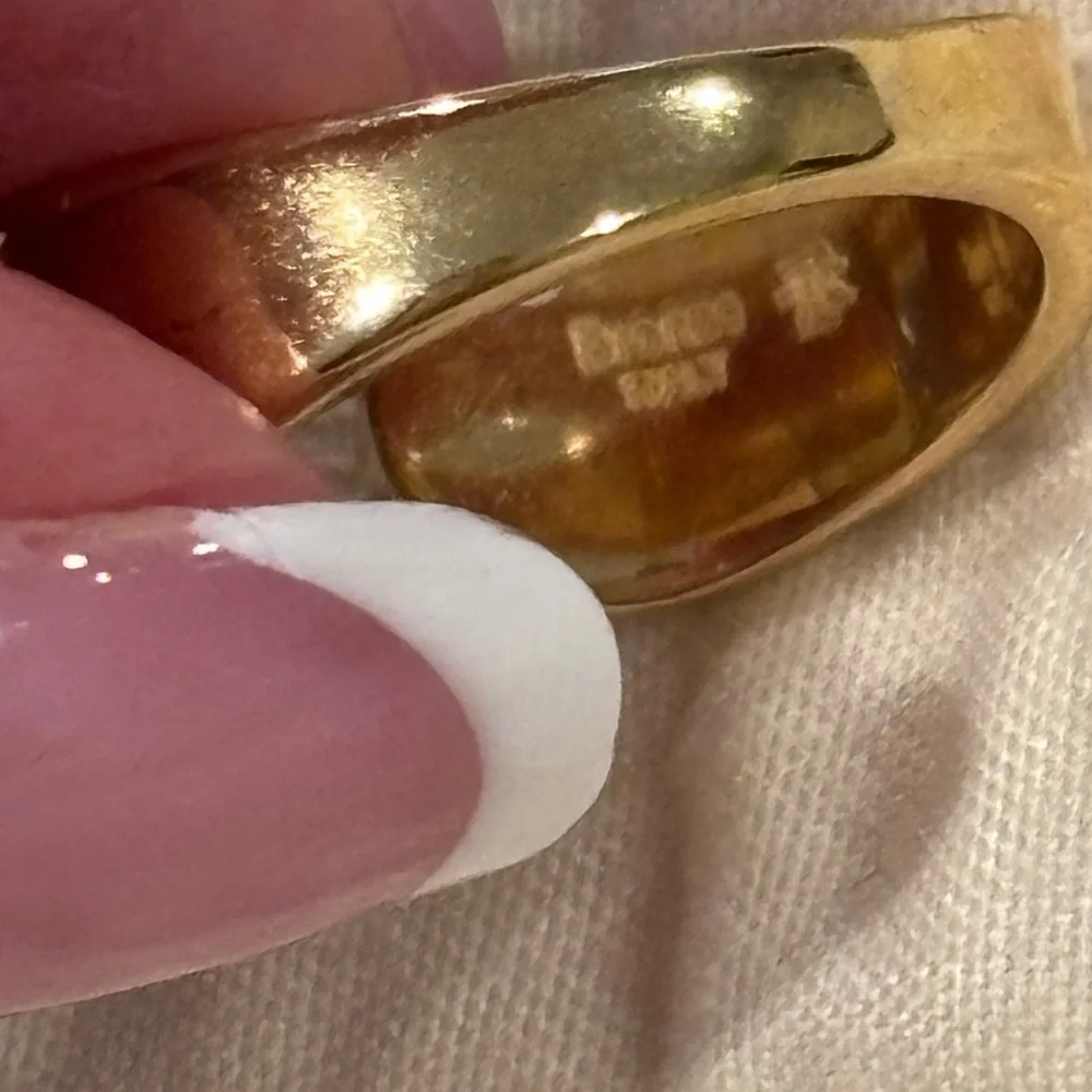 Lisa Robertson Elegant Gold and Silver Women's Ring Bronzo Italy - Picture 2 of 7